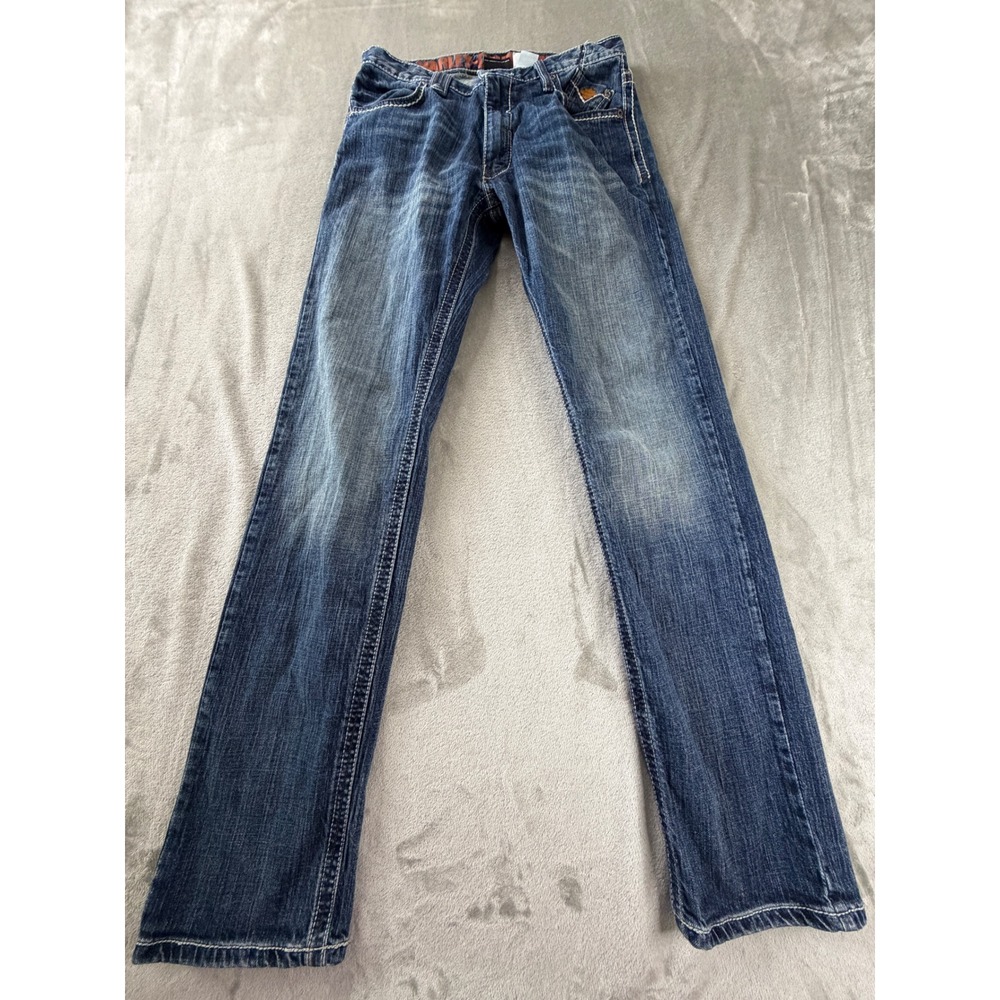 Harley-Davidson Jeans Mens 32x34 Blue Denim Bootcut Contrast Stitch 99030-16VM